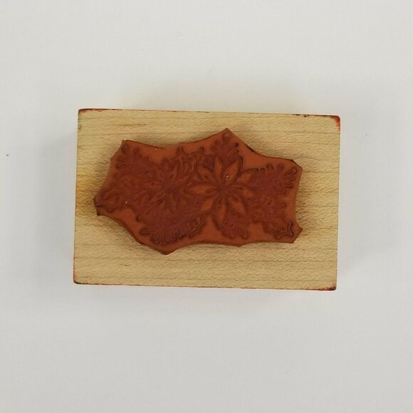 Hero Arts 1985 Vintage Rubber Stamp Flowers and Leaves Wood Crafts Scrapbooking - Picture 6 of 8